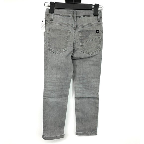 Art Class Jeans Boys Size 5 Gray Super Skinny Distressed Stretch Adjust Waist - Picture 7 of 9